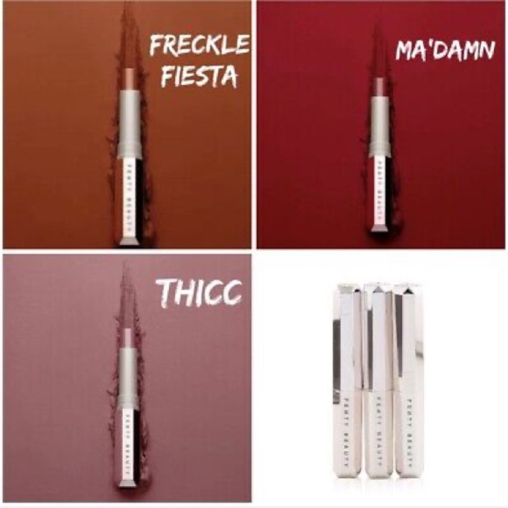 *RARE* Fenty Beauty Mattemoiselle Trio Plush Matte Lipstick Set - Picture 5 of 5